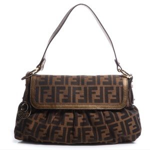 AUTHENTIC Fendi Zucca Chef Shoulder Bag